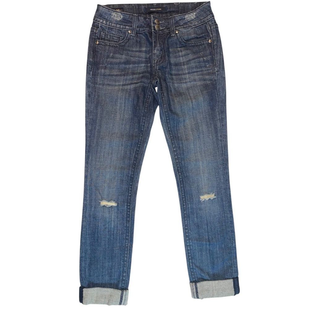 Vigoss Studio Women’s The Park Skinny Jeans in Medium Wash | Size 3/4